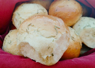 Rosemary Sea Salt Dinner Rolls